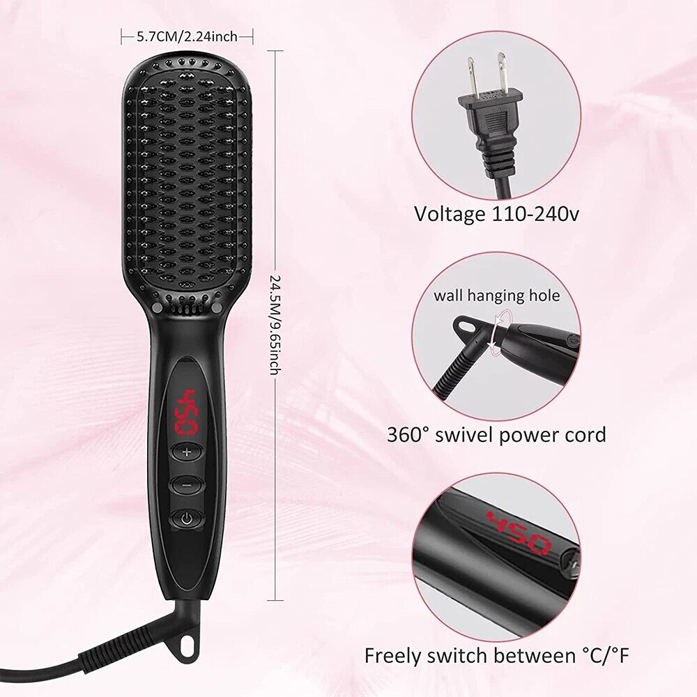 Hair Straightener Comb Electric Hair Brushes