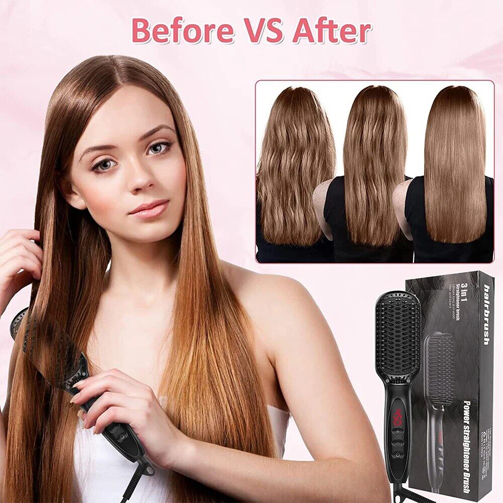 Hair Straightener Comb Electric Hair Brushes